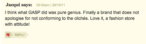 Gasp The Punch Comment
