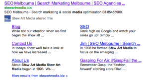 Google Personalised Results