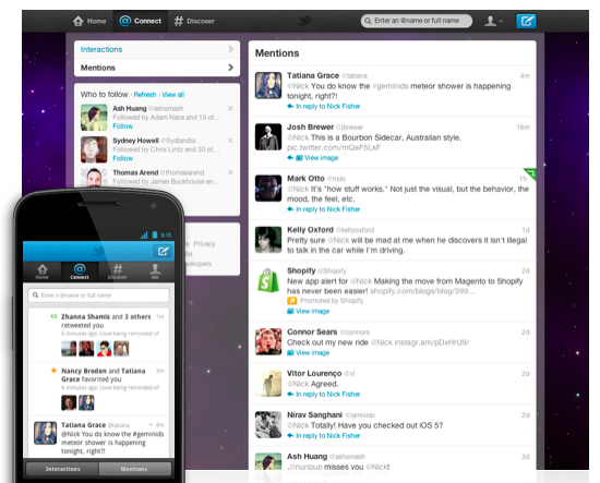 Twitter Connect Redesign