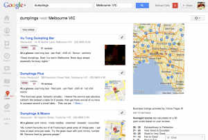 Google+ Local Search