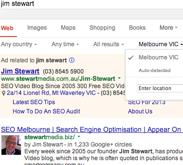 Use Google Search Interface