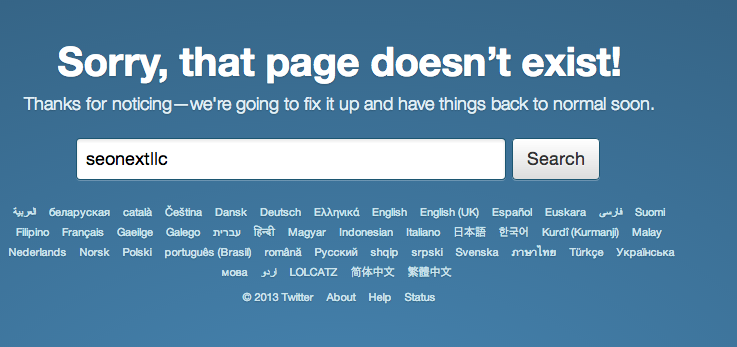 SEO Next Twitter Problem