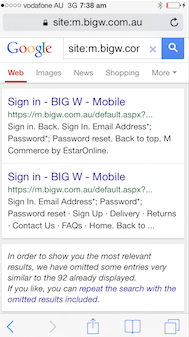 bigw mobile index