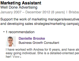 Danielle Brooke Recommendation