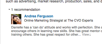 Andrea Ferguson Recommendation