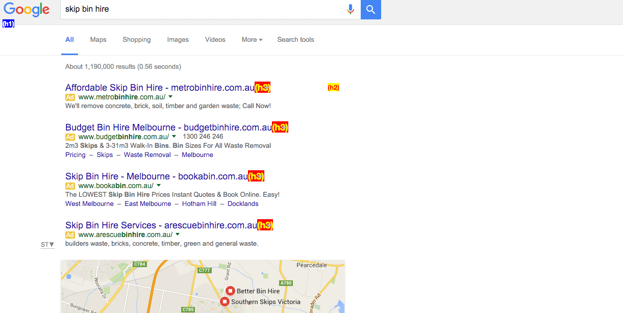 Adwords removes right hand side ads
