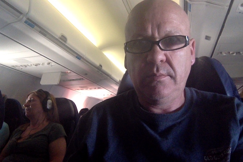 Flying over El Paso writing about penguins