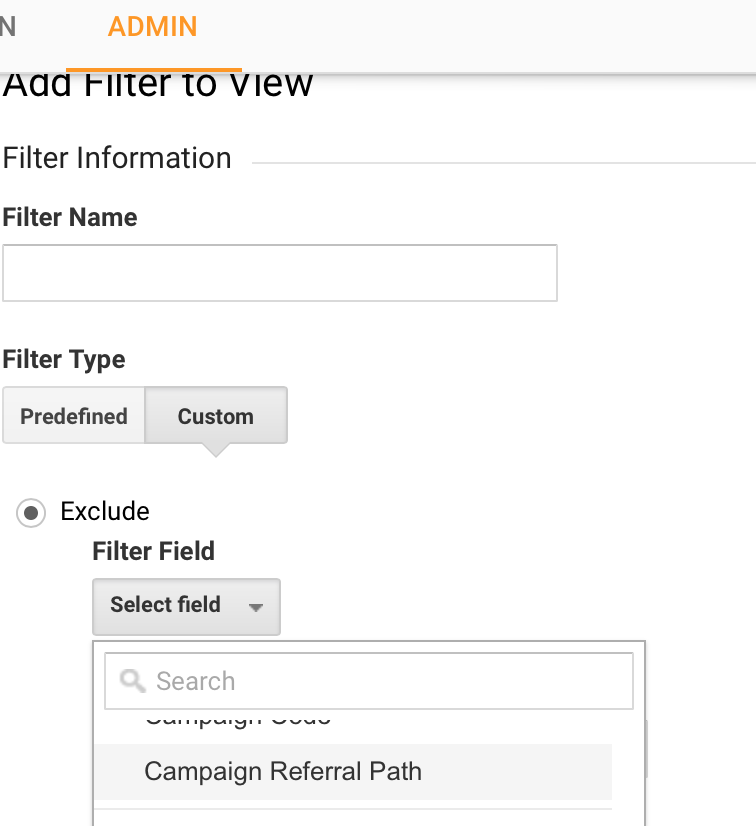 Google analytics filters