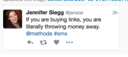 @Methode on buying backlinks c/- @jenstar