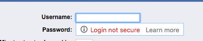 login not secure