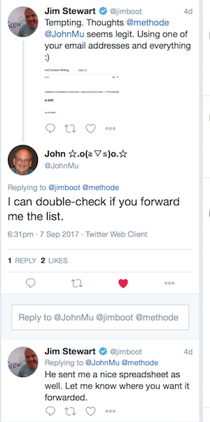 John Mueller Twitter backlink SEO