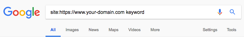 using site search to see full index